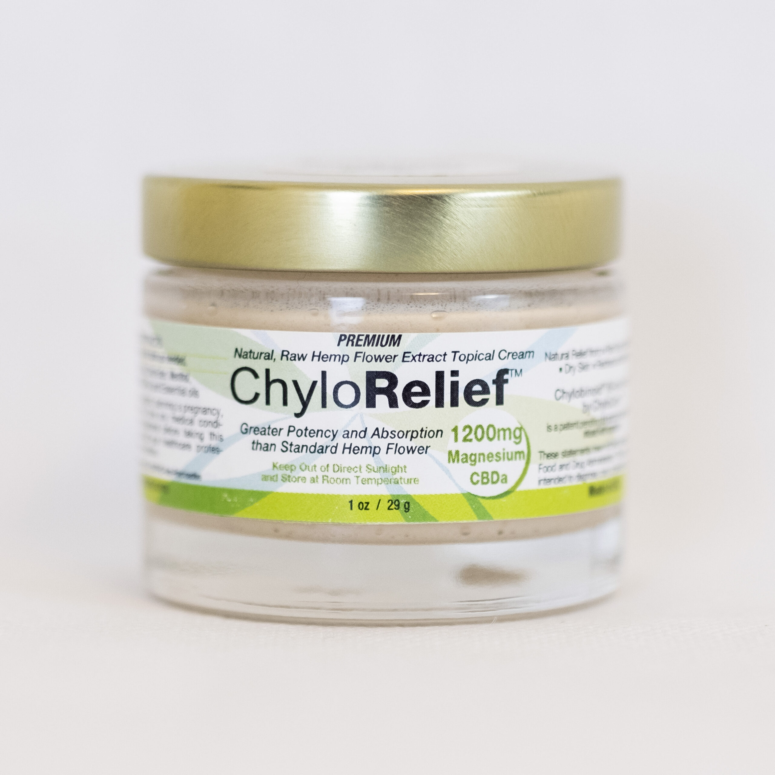 CBDa ChyloRelief Body Cream Premium Potency (1200mg-2400mg)